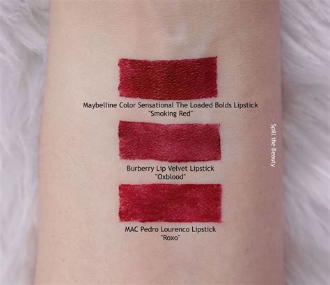 burberry oxblood lipstick swatches|Burberry oxblood lip velvet.